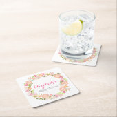 Floral Wreator Baby shower Onderzetters (Insitu)