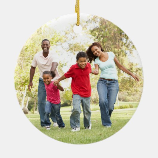 Floral Wreator Ceramic Ornament - Holly (Achterkant)