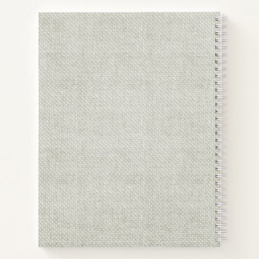 Floral Wreator Personalized Poetry Notitieboek (Achterkant)