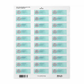 Floral Wreator Waterverf Flowers Roze en Paars Etiket (Full Sheet)