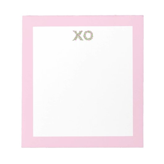 Floral XO Notitieblok (Voorkant)