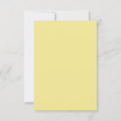 Floral Yellow Birthday Party Invitation Kaart (Achterkant)