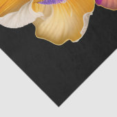 Floral Yellow Blue Botanical Illustratie Large Tissuepapier (Detail)