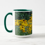 Floral Yellow Daisies Garden Foto Mok (Links)