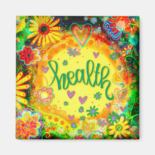 Floral Yellow Inspirerende Inspirivity Magnet