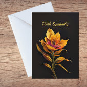 Floral Yellow Iris schilderend sympathie Kaart