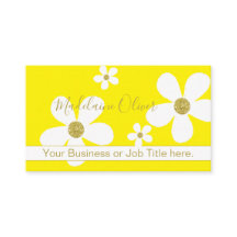 Floral Yellow Large White Daisy Gold Professional