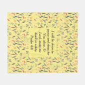 FLORAL Yellow Peace Slaapveiligheid Christelijk Fleece Deken (Voorkant (Horizontaal))