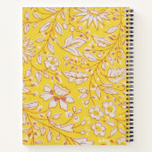 Floral Yellow personalizable Notitieboek (Achterkant)