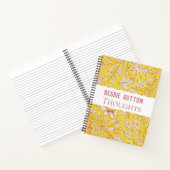 Floral Yellow personalizable Notitieboek (Binnen)