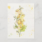 Floral Yellow Splash Briefkaart (Voorkant)