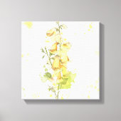 Floral Yellow Splash Canvas Afdruk (Voorkant)