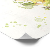 Floral Yellow Splash Poster (Hoek)