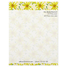 Floral Yellow Wildbloemen Foto Aangepast adres