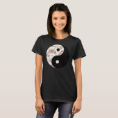 Floral Yin and Yang T-shirt (Voorkant volledig)