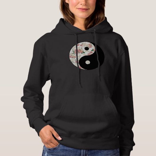 Floral Yin en Yang Hoodie (Voorkant)