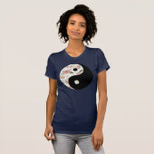 Floral Yin en Yang T-shirt (Voorkant volledig)