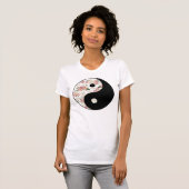Floral Yin en Yang T-shirt (Voorkant volledig)