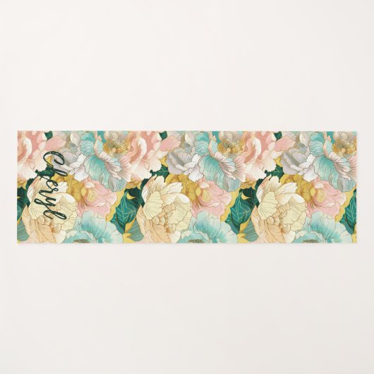 Floral Yogamat (Voorkant (horizontaal))