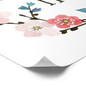 Floral Your Vibe trekt je stam aan Poster (Hoek)