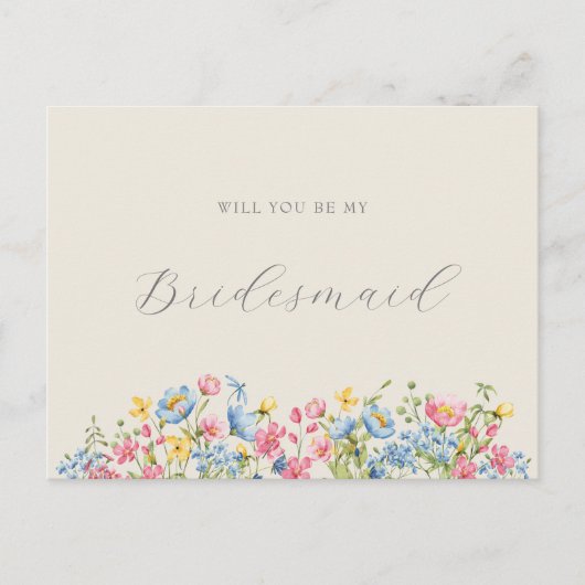 Floral zal je mijn briefkaart zijn (Voorkant)