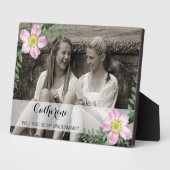 Floral zal jij mijn bruidsfoto lijst zijn fotoplaat (Zijkant)