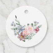 Floral zamzam water nikah muslim wedding bedankjes labels (Achterkant)