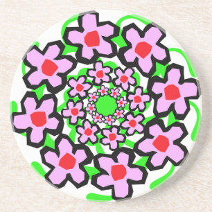Floral Zandsteen Onderzetter