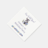 Floral Zebra Birthday Servet (Hoek)