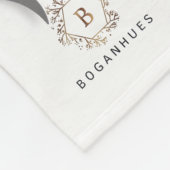 Floral Zebra Crown print Fleece Baby Blanket Deken (Hoek)