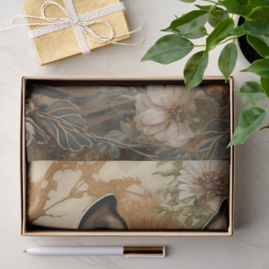 Floral Zebra Tissuepapier (Geschenk)