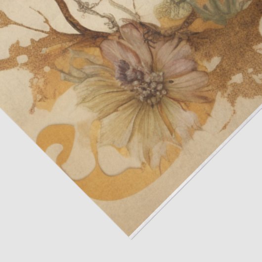 Floral Zebra Tissuepapier (Detail)