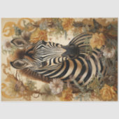 Floral Zebra Tissuepapier (Voorkant)