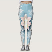 Floral Zee Ocean AI art Leggings (Voorkant)