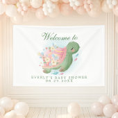 Floral Zee Turtle Baby shower Welkom Spandoek