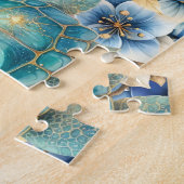 Floral Zee Turtle Legpuzzel (Zijkant)