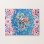 Floral Zee Turtle Legpuzzel (Horizontaal)