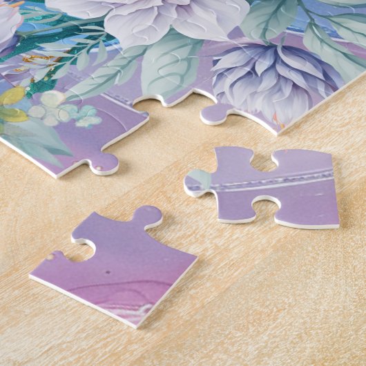 Floral Zee Turtle Legpuzzel (Zijkant)