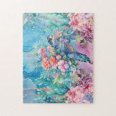 Floral Zee Turtle Legpuzzel (Verticaal)