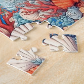 Floral Zee Turtle Legpuzzel (Zijkant)