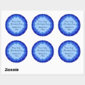 Floral  zeep of Canning Labels blauw (Vel)