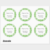 Floral  zeep of Canning Labels Green (Vel)