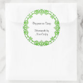 Floral  zeep of Canning Labels Green (Tas)