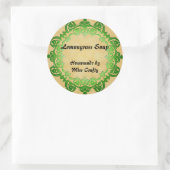 Floral zeep of Canning Labels Green (Tas)
