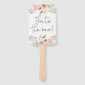 Floral zegt ja tegen de kledingkaartenhand handwaaier (Achterkant)