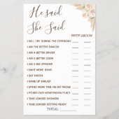 Floral zei dat ze een douchecaart had flyer (Voorkant)