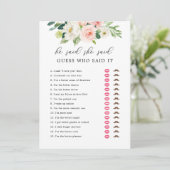 Floral zei dat ze Vrijgezellenfeest spel Kaarten z (Staand voorkant)