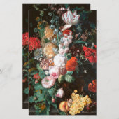 Floral zelfgemaakte zeep product wrap gerecycled p briefpapier (Voorkant / Achterkant)