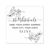 Floral Zelfinktende Stempel (Design)