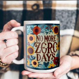 Floral Zero Dagen Inspirerende Quote Inspirvity Koffiemok